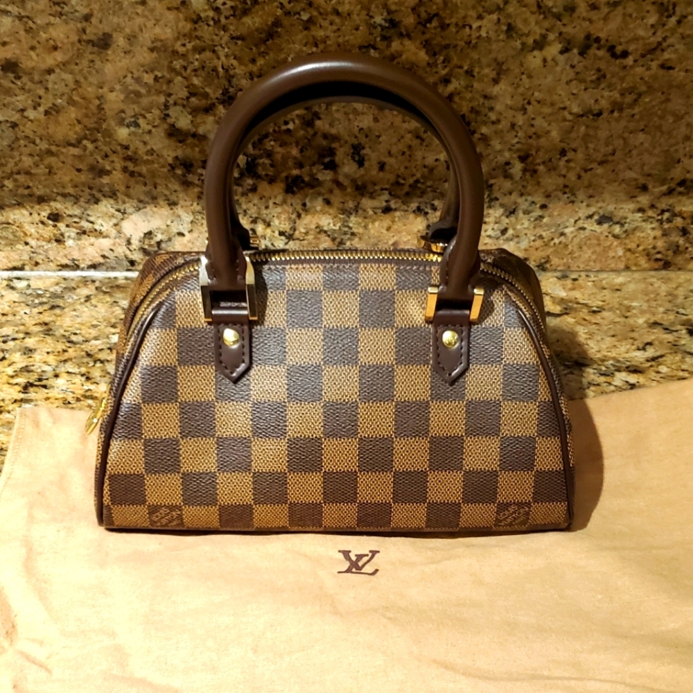 Authentic LIKE NEW Louis Vuitton Damier Ebene Ribera Mini RARE & HTF